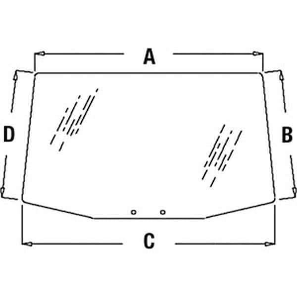 Aic Replacement Parts Glass, Rear Fits John Deere 7200 7210 7400 7410 7510 7600 7610 WN-R110990-PEX - main